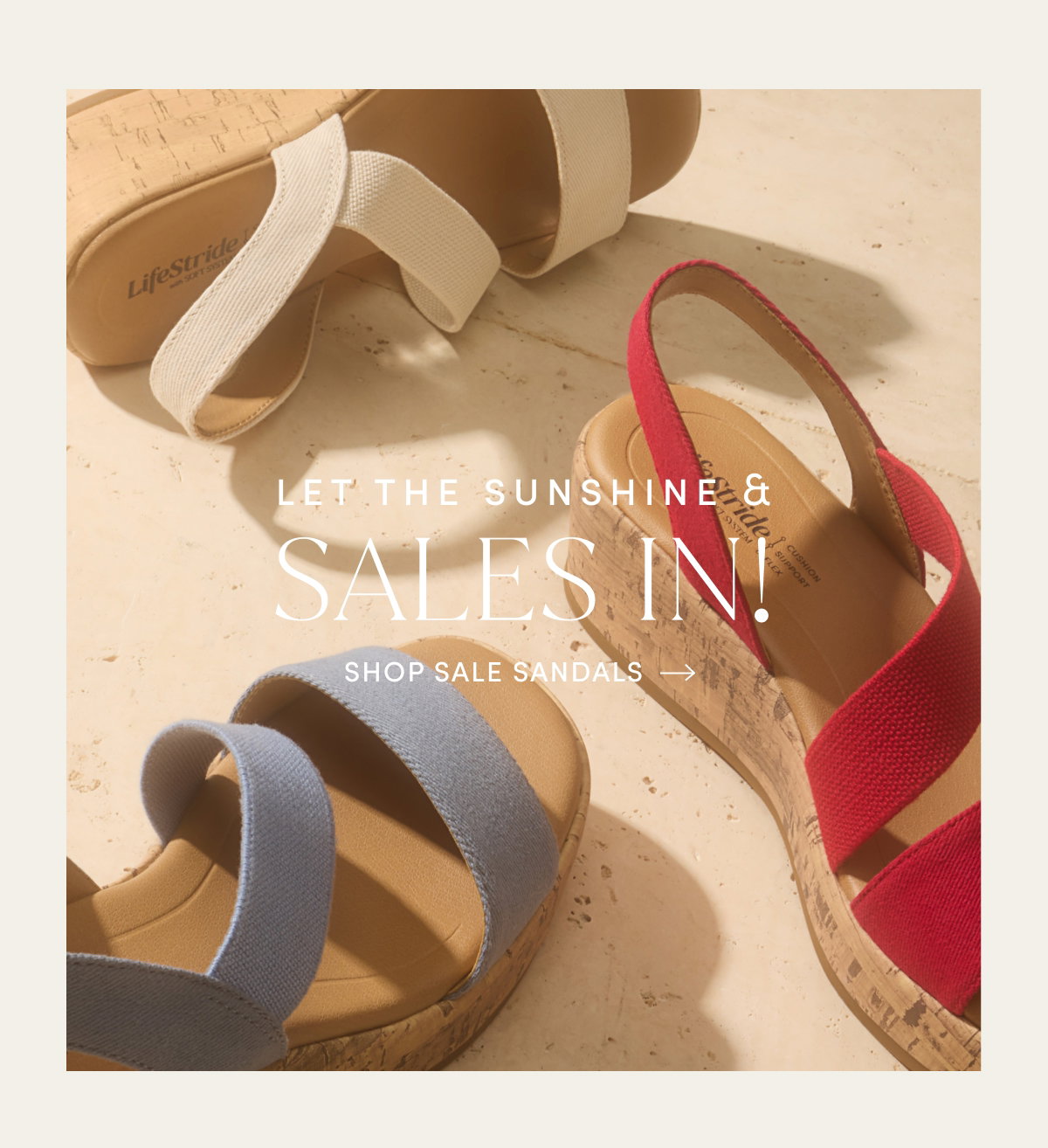 Let The Sunshine & Sales In! Shop Sale Sandals