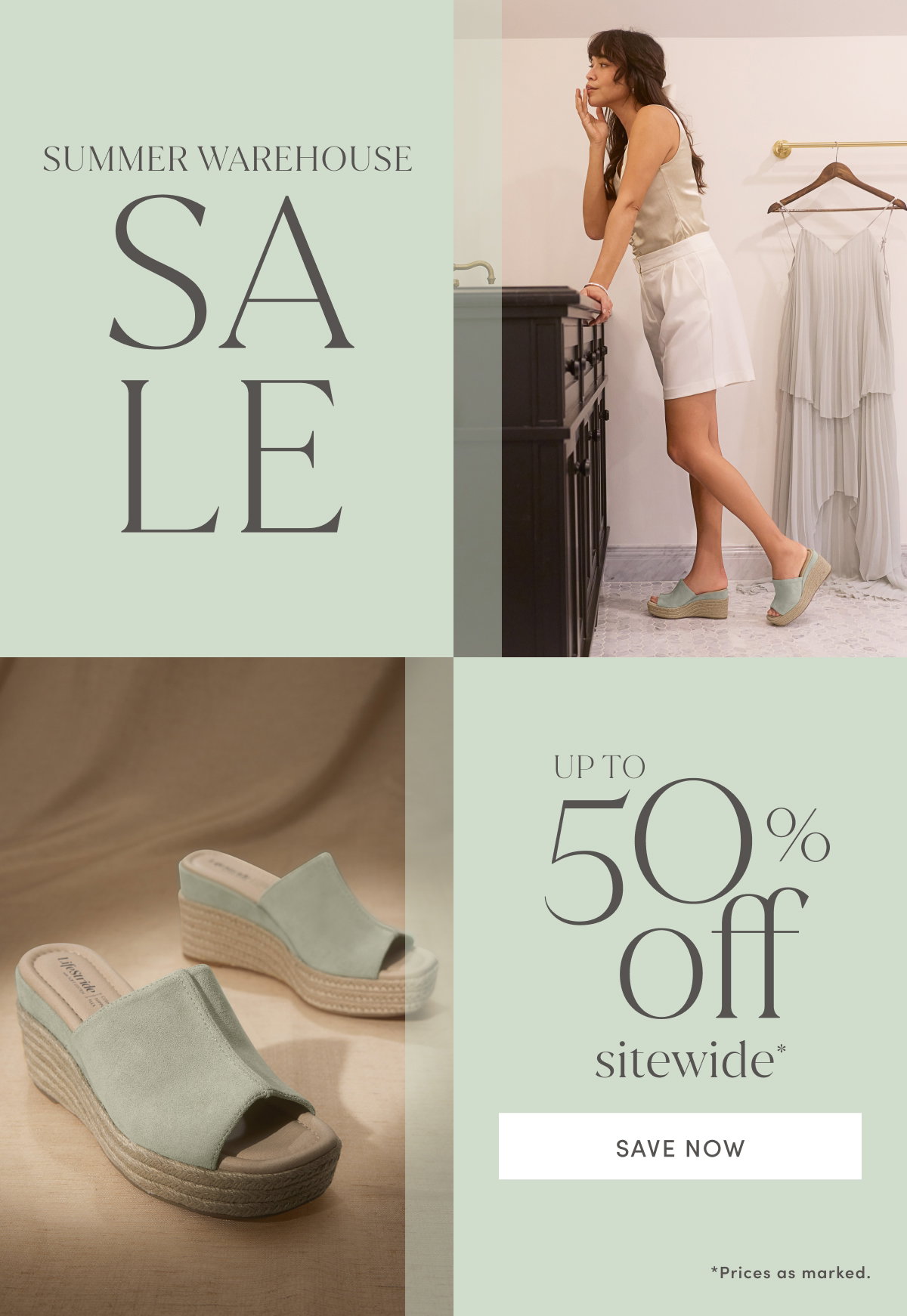 Summer Warehouse Sale Up To 50% Off Sitewide* *prices As Marked. | Save Now
