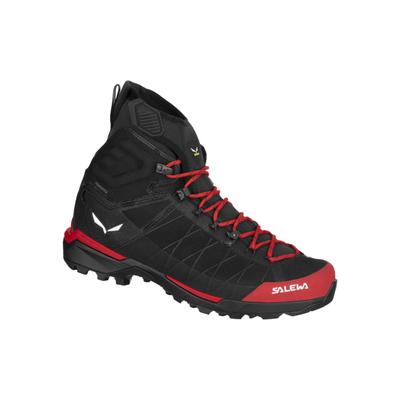 Salewa Ortles Light Mid Powertex Mens Hiking Boots Flame Black
