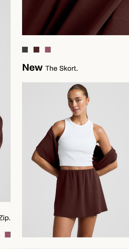 Luxe Sandwash Skort