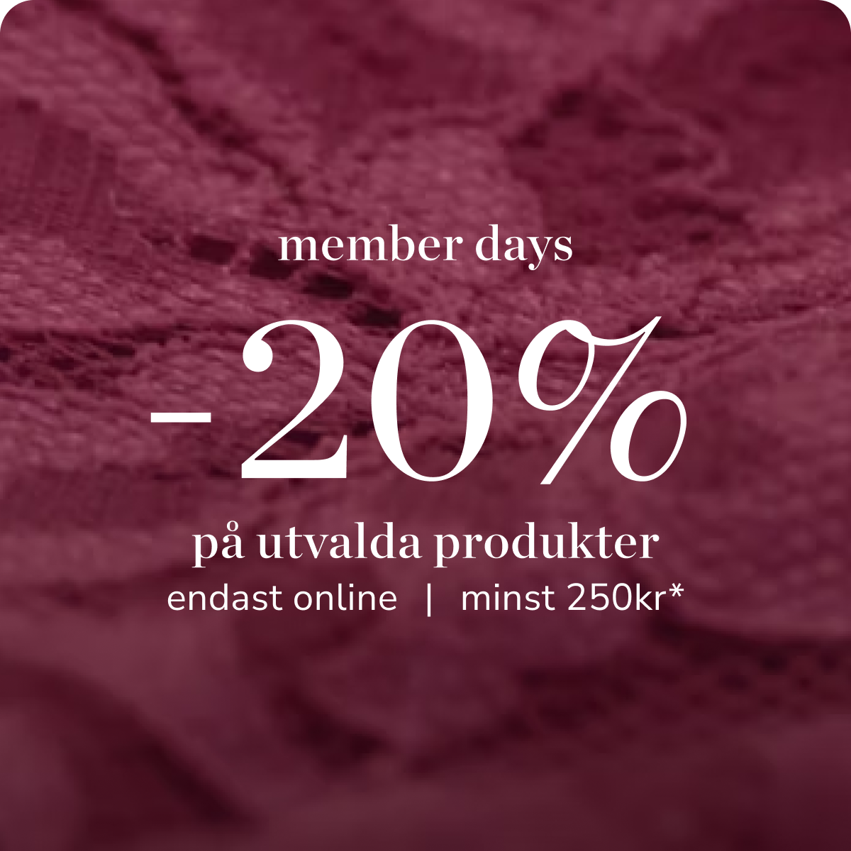 SHOPPINGDAGAR FÖR MEDLEMMARBLI MEDLEM
