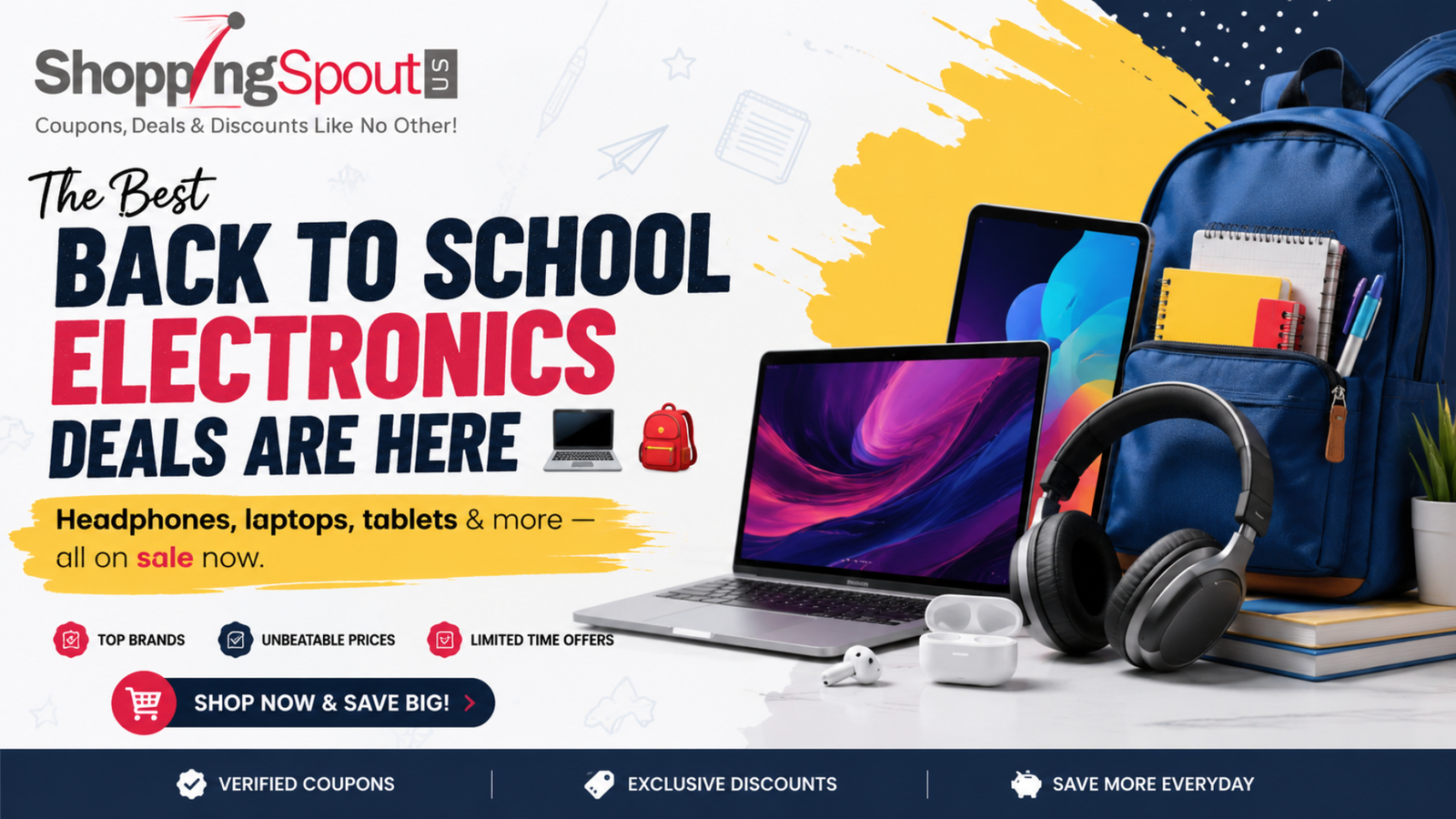 Gear Up for School — Up to 60% Off Top Electronics 🛍️⚡
