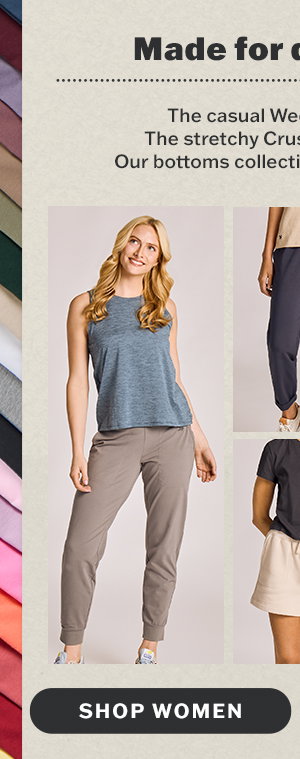 Our bottom's collection has got you covered. Shop women.