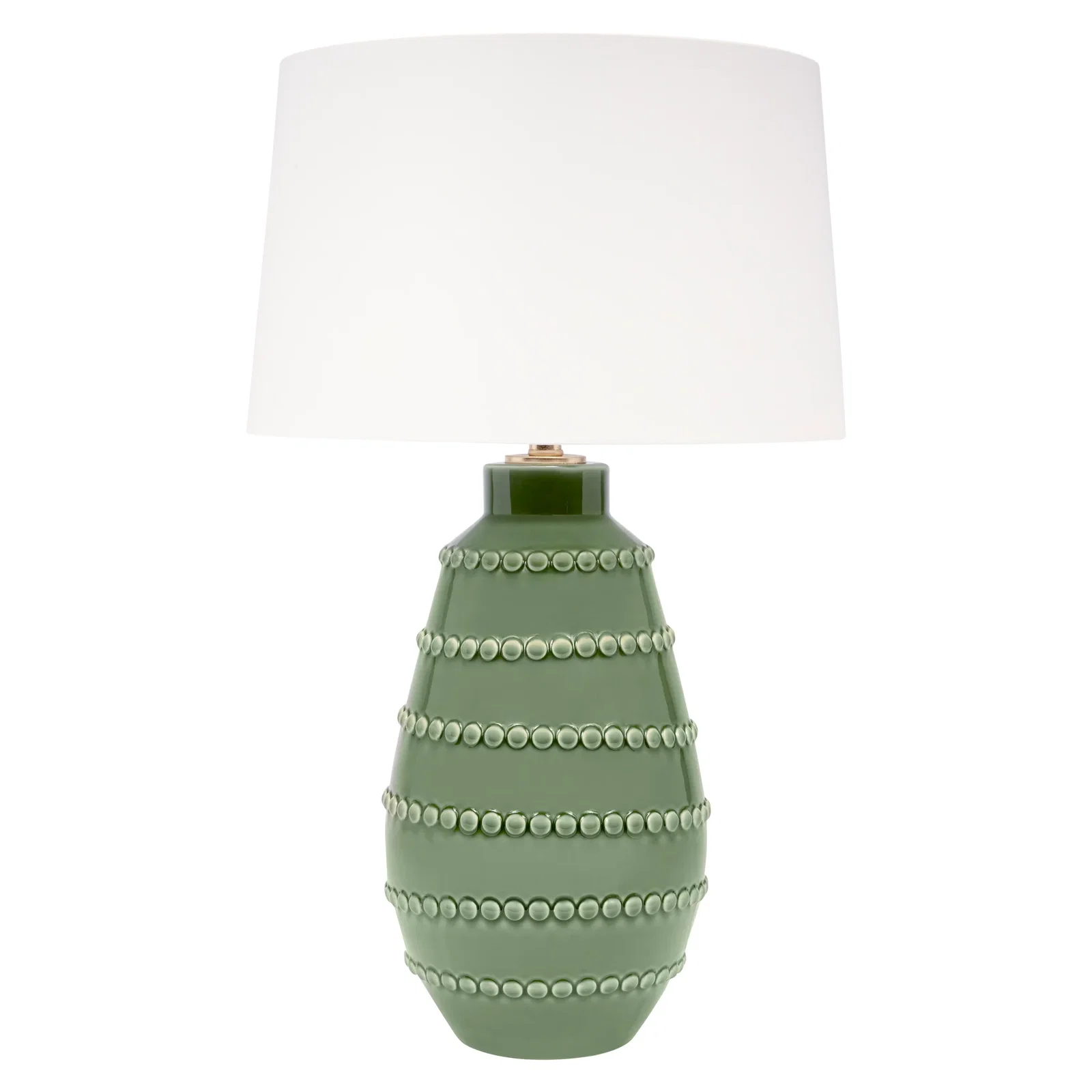 Image of Harrison Ceramic Table Lamp, Green