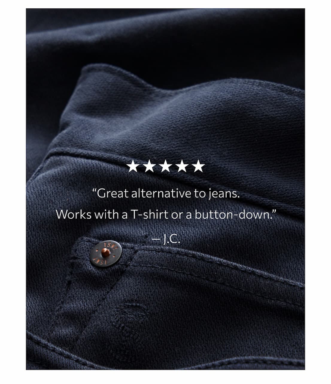 THE 5-POCKET CHINO