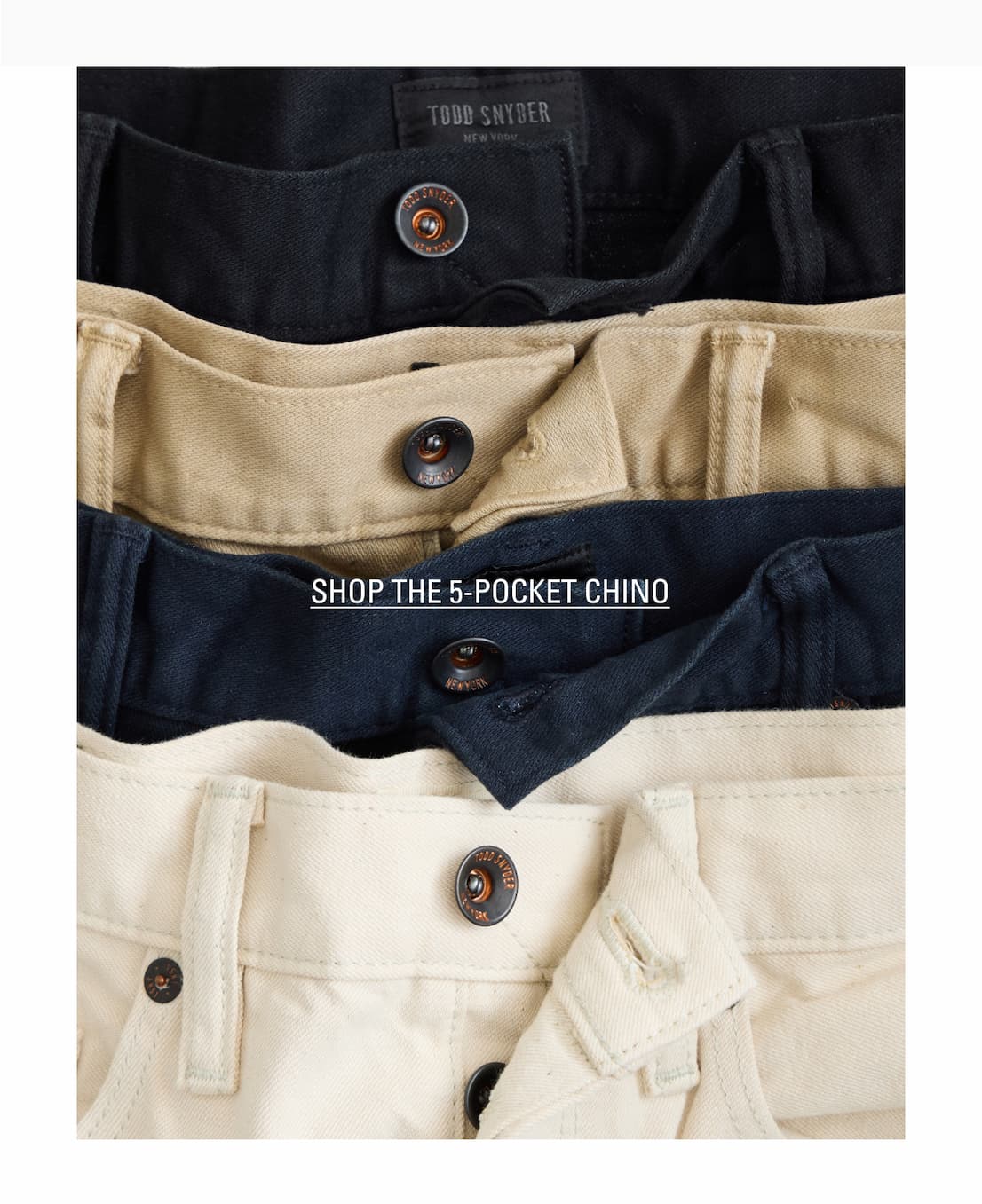THE 5-POCKET CHINO