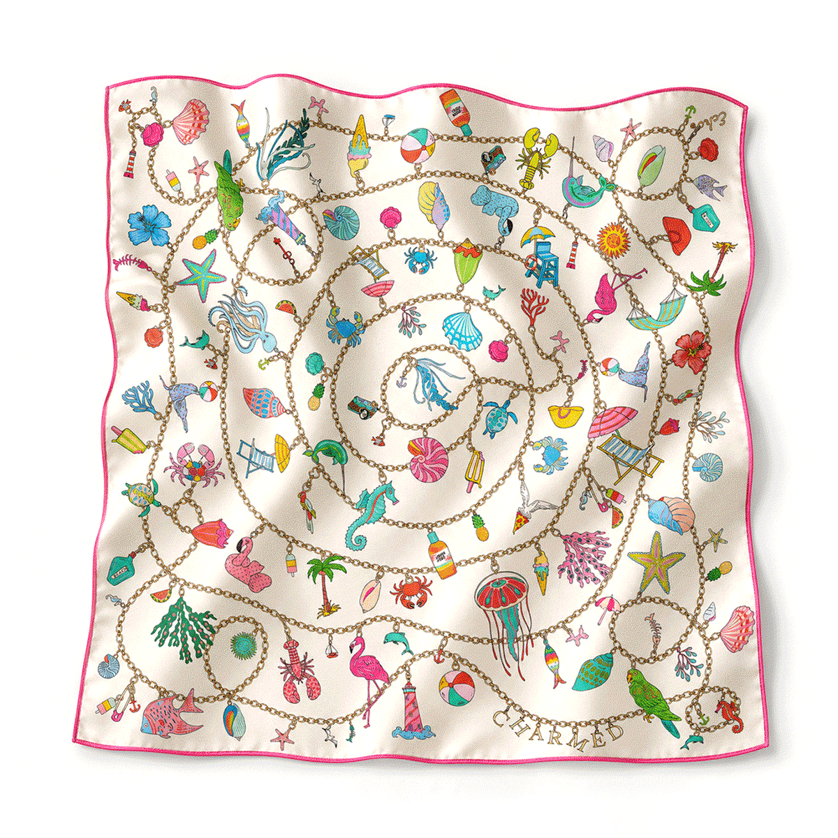 Charmed Life 35" Silk Square Scarf