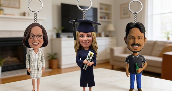 Custom Bobblehead Keychains | Personalized Gifts