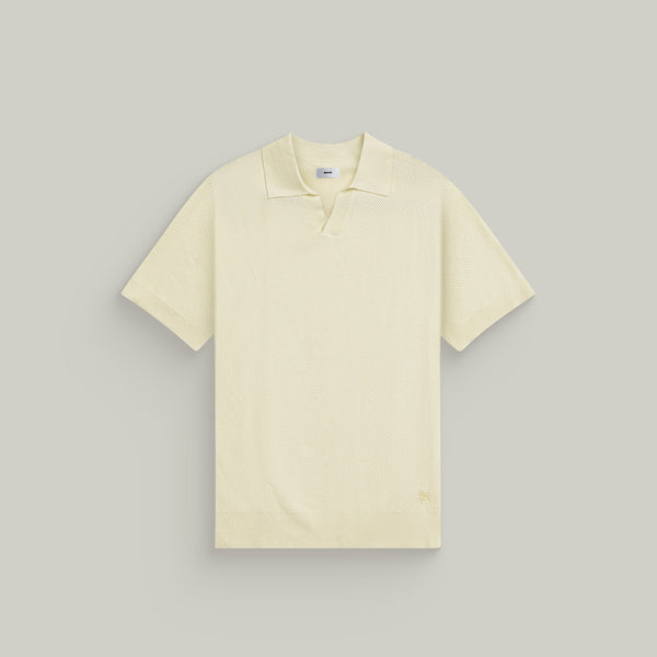 Buttonless Knit Polo Vanilla