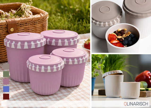 Tagesangebot 882240 KOCHBLUME Snackboxen mit 1 Click Lids 4tlg.