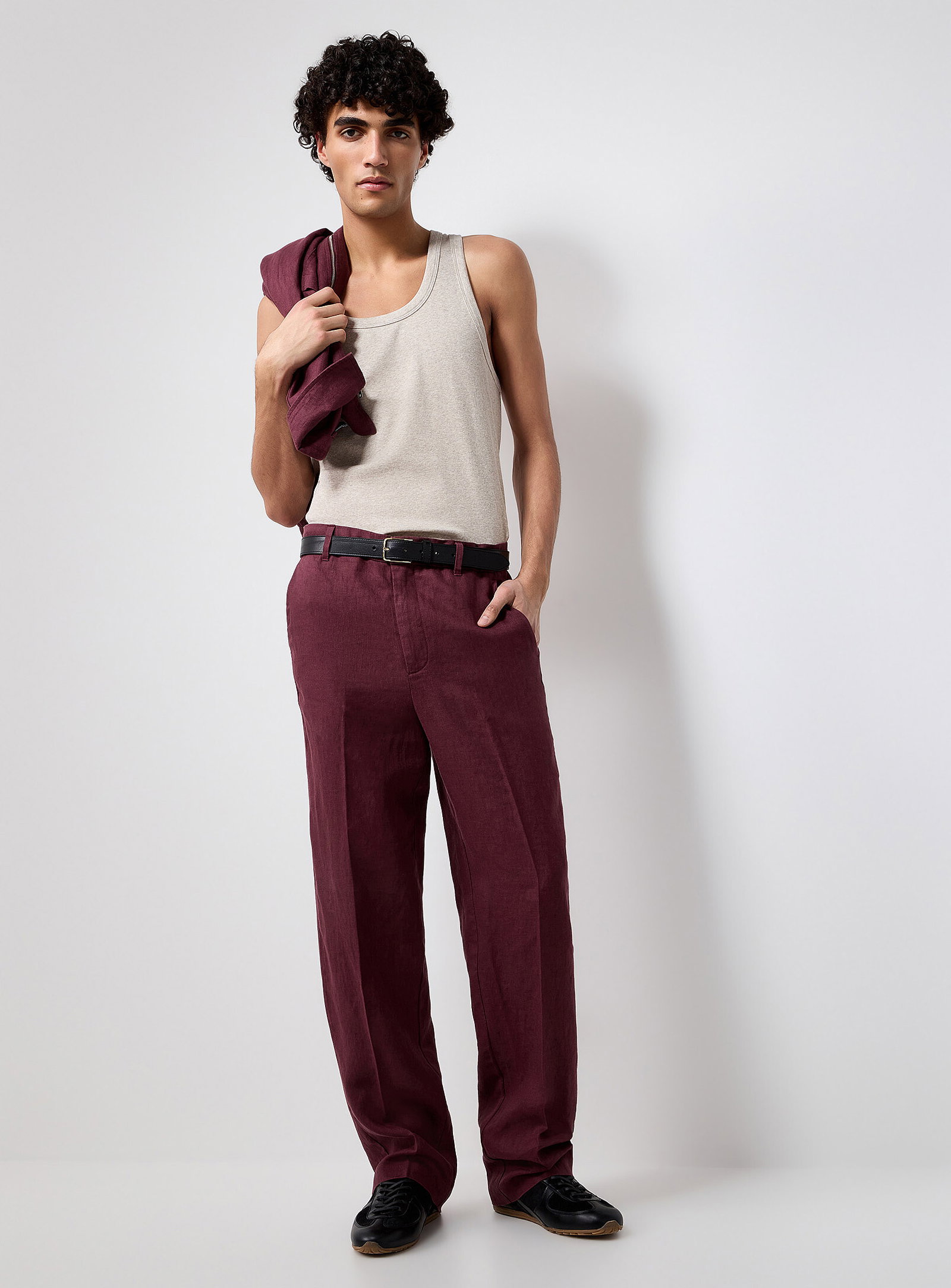 Pure European linen pant<br><b>Paris fit - Relaxed high rise</b>