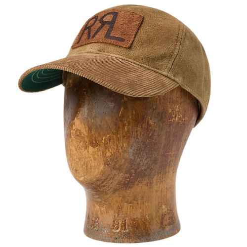 RRL by Ralph Lauren Roughout Suede Trucker Cap - Tan