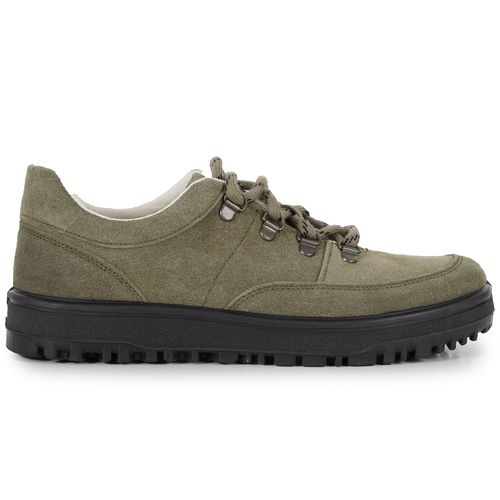 Novesta Trampky Suede Trainer - Khaki Green
