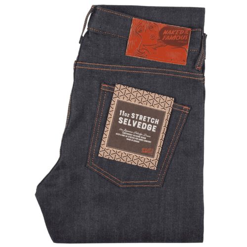 Naked and Famous Denim Weird Guy 11oz Stretch Selvedge - Indigo