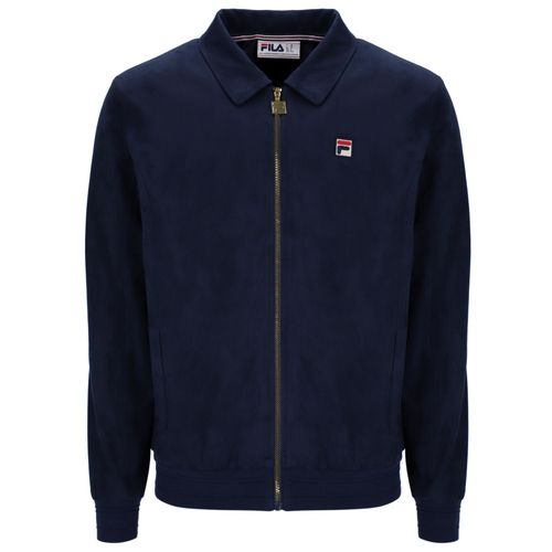 Fila Vintage Francesco Suede Jacket - Fila Navy