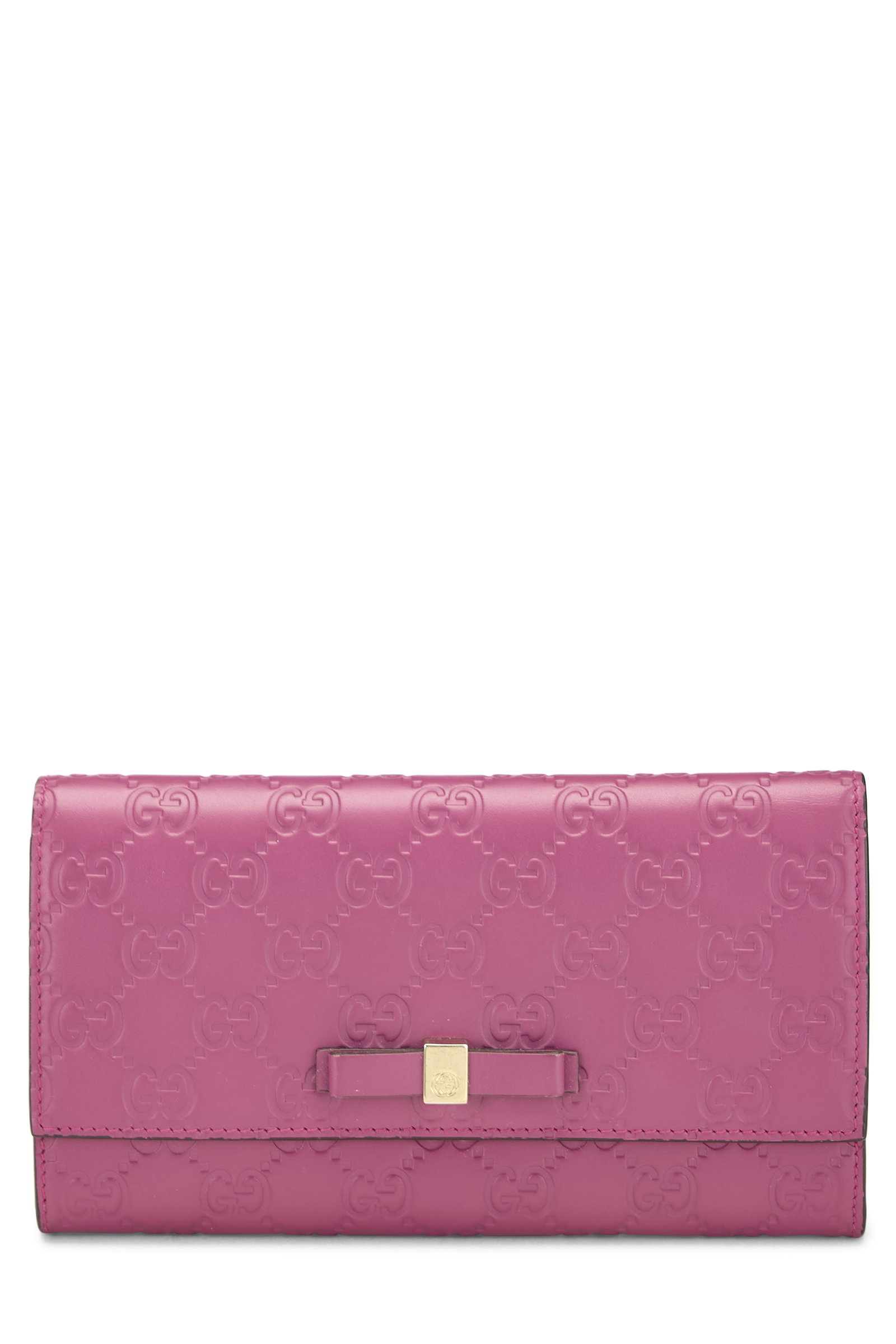 Pink Guccissima Bow Contine...