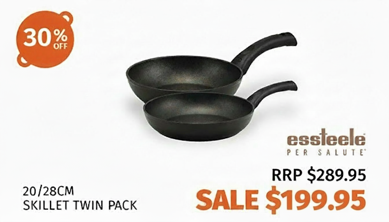 Per Salute Twin Skillet