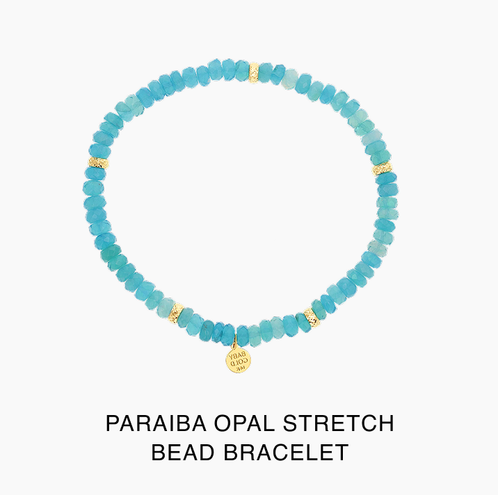 Paraiba Opal Stretch Bead Bracelet