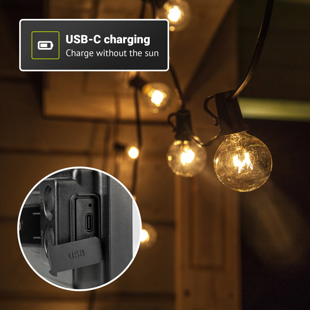 Solar string lights – rechargeable