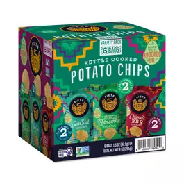 Siete Kettle Cooked Potato Chips, Variety Snack Pack
