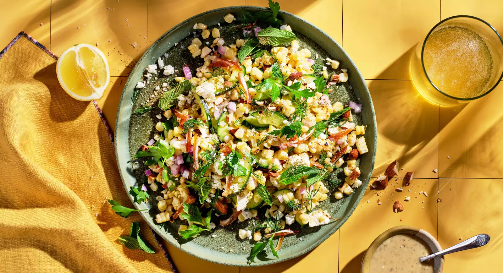 This Summer Charred Corn and Tahini Salad Gets Its Unexpected Flavor From Za’atar