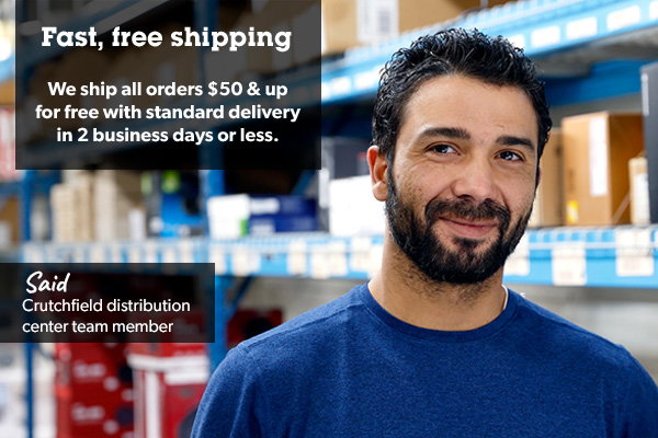 Fast, free shipping