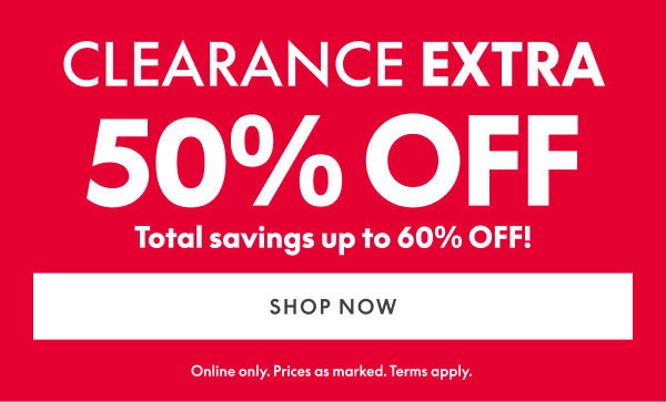 50% Off Clearance