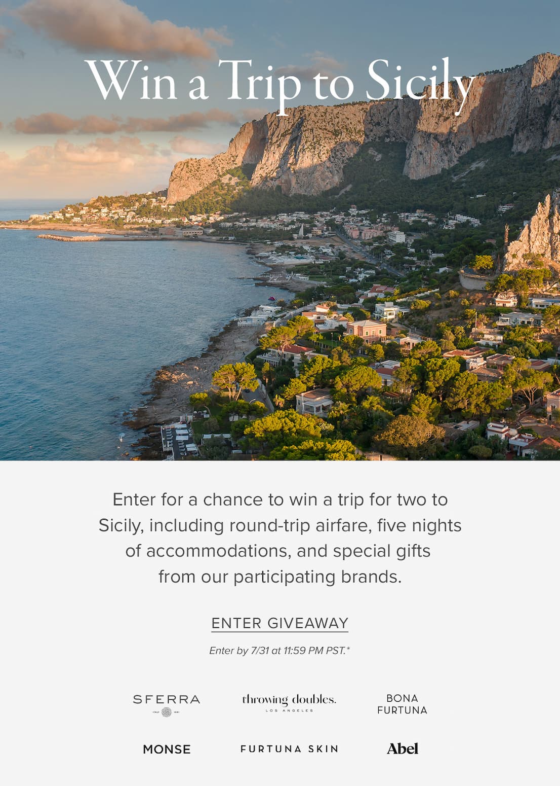 Win a Trip to Sicily