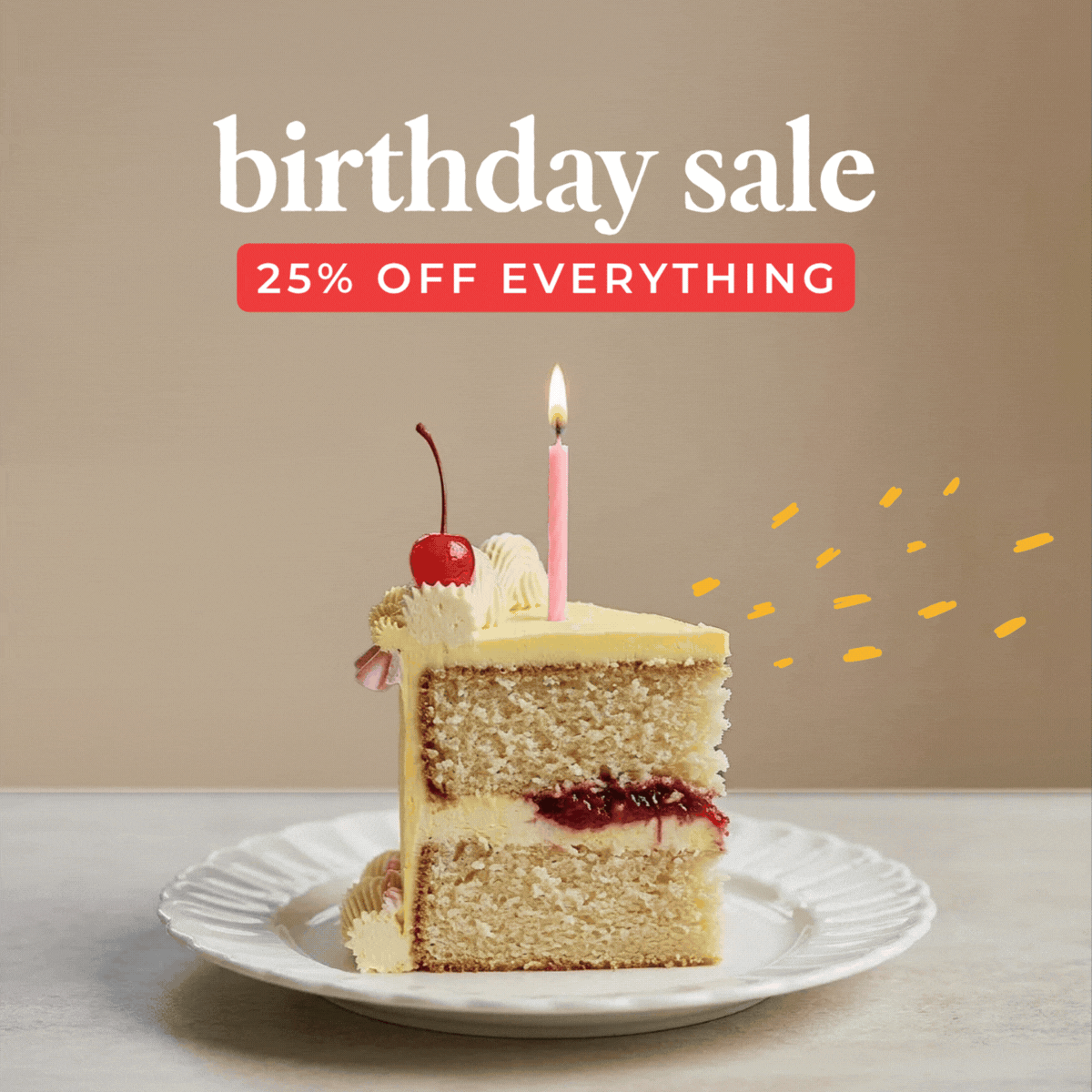 25% off ends midnight 