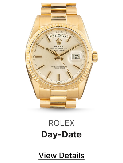 Vintage Rolex Day-Date President Ref 18038 Silver Dial