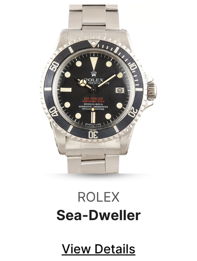 Vintage Rolex Sea-Dweller 1665 Double Red