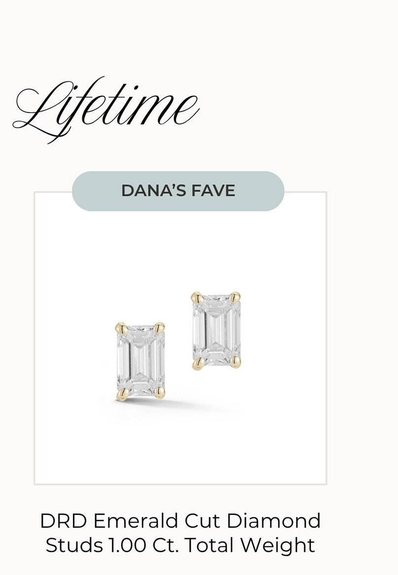 DANA'S FAVE | DRD Emerald Cut Diamond Studs 1.00 Ct. Total Weight