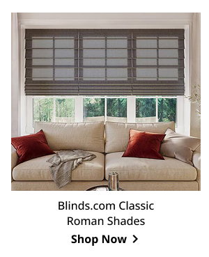 Blinds.com Classic Roman Shades | Shop Now >
