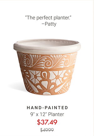 Hand-Painted 9" x 12" Planter
