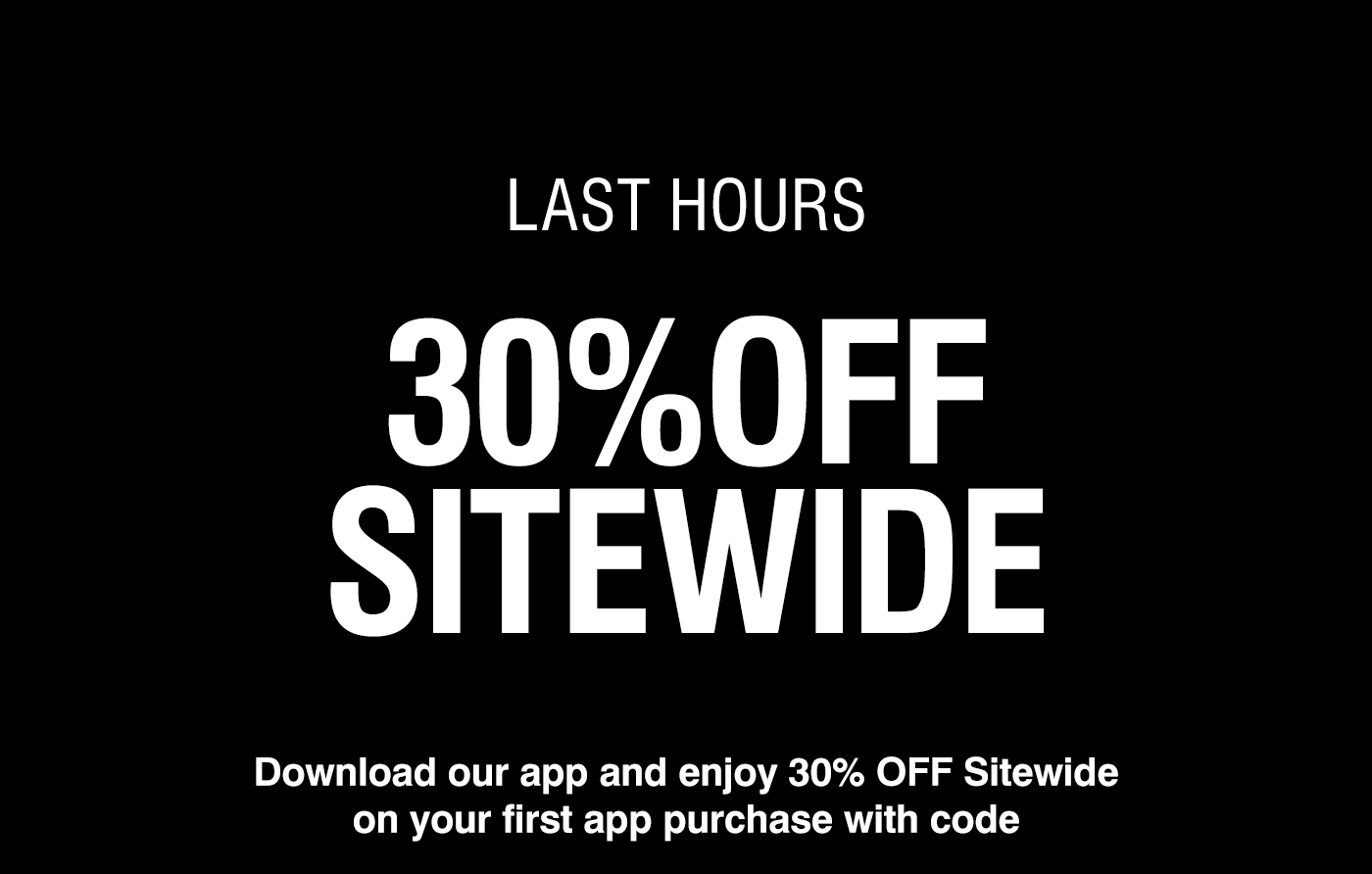 30% OFF SITEWIDE | SHOP NOW