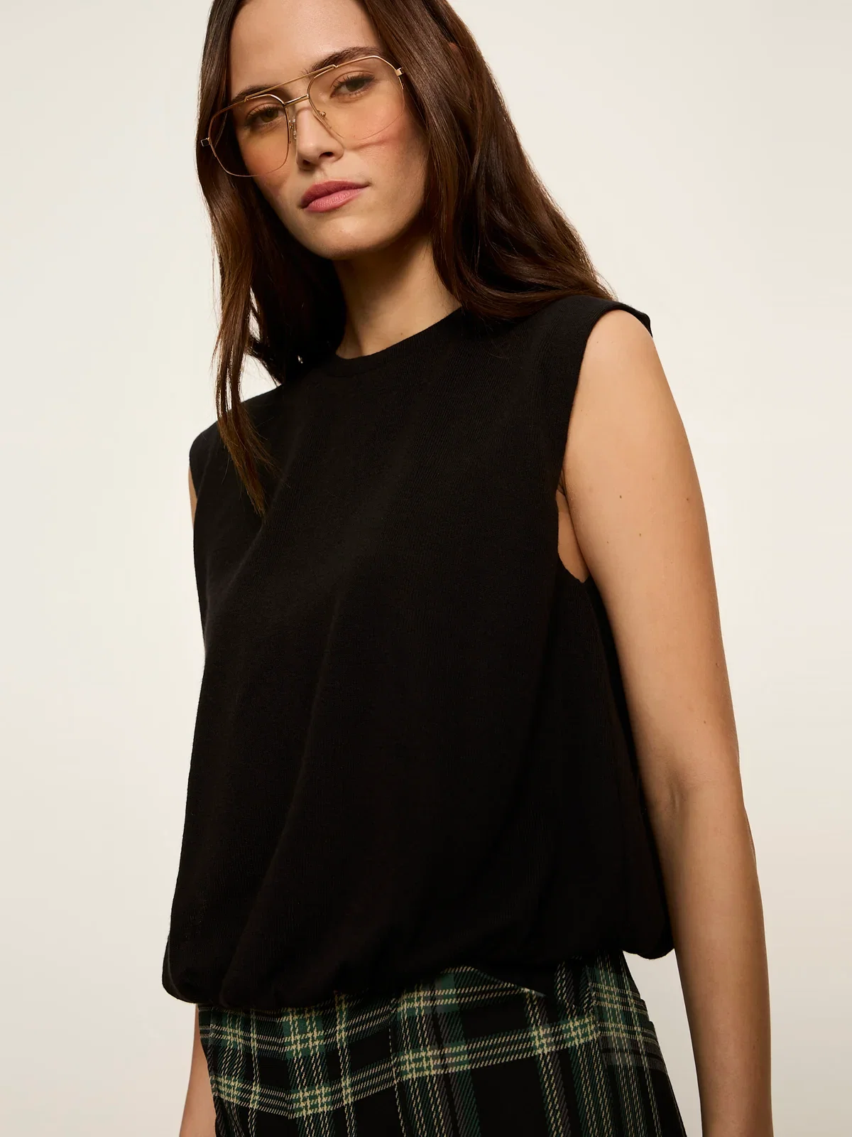 Image of Quinn Bubble Shell Tank Black