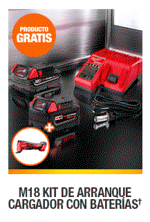 M18 KIT DE ARRANQUE CARGADOR CON BATERÍAS†