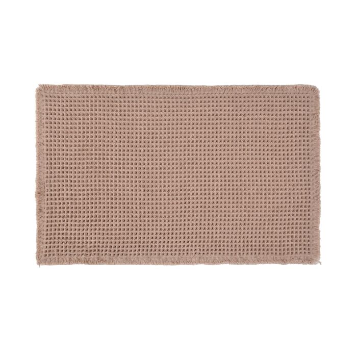 Badteppich «Waffelstruktur», rutschhemmend und saugstark , beige