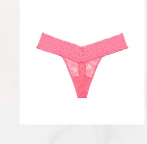 Thong Panty in Pink Flambe