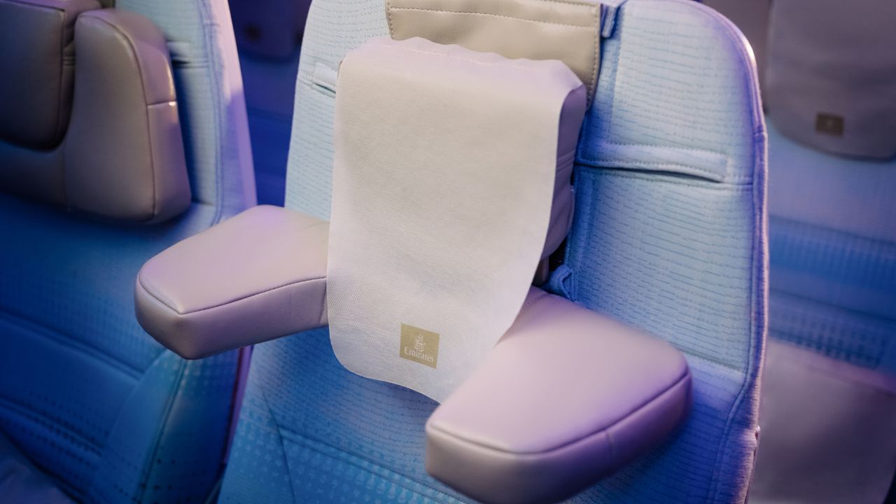 Emirates headrest