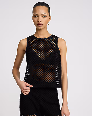Crochet Crew Neck Tank