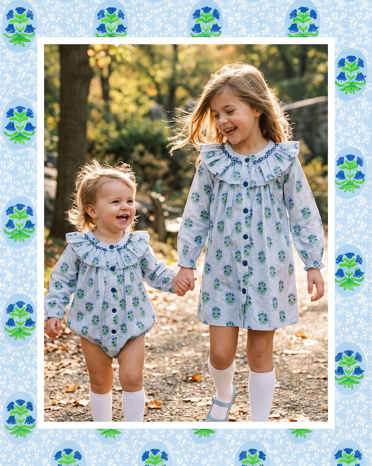 Blue Wildflowers Smocked Collection