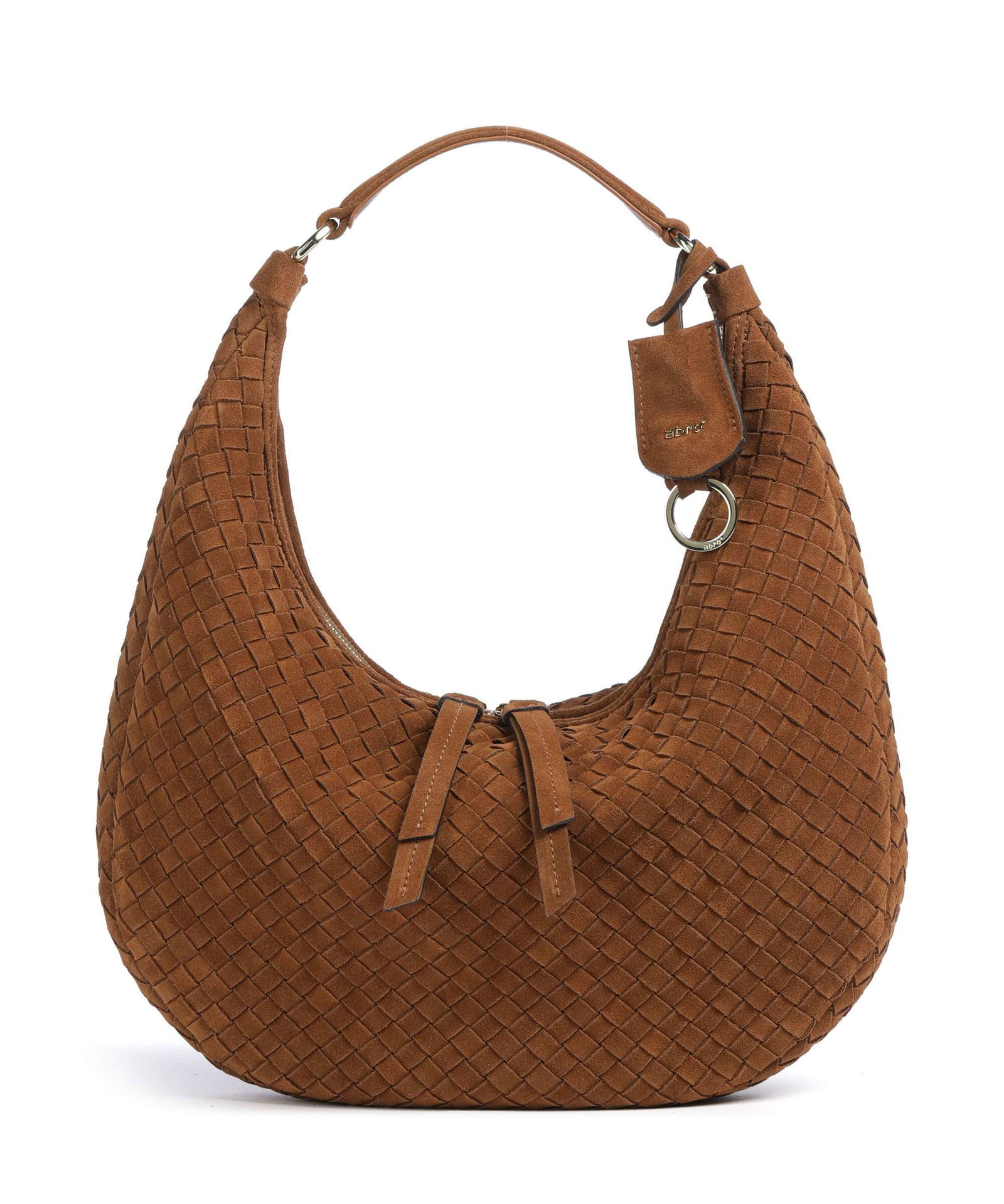 Abro Suede Nana Small Hobo bag brushed leather