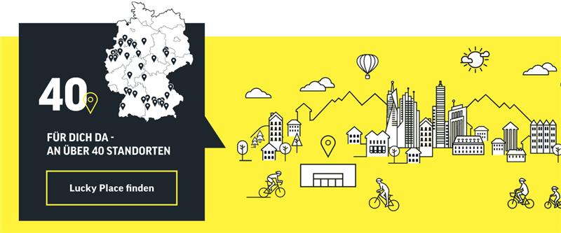 Für dich da an über 40 Standorten