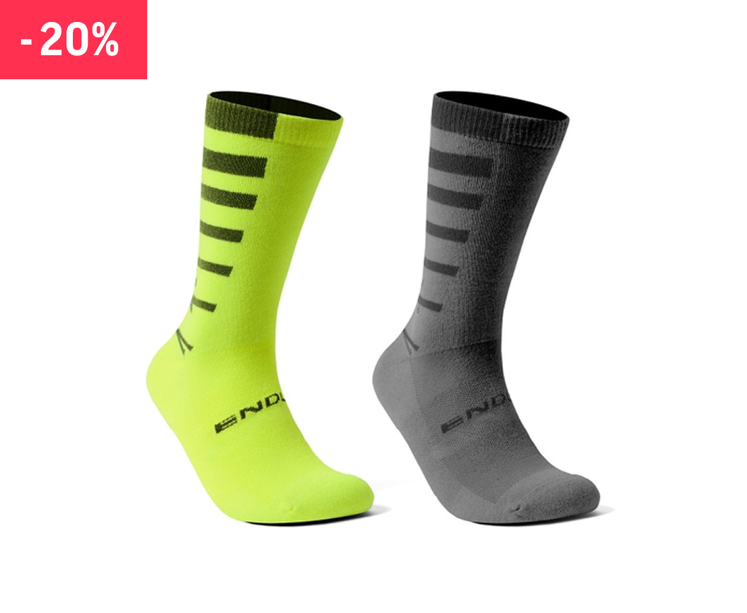 Endura Coolmax Stripe 2er Pack Socken