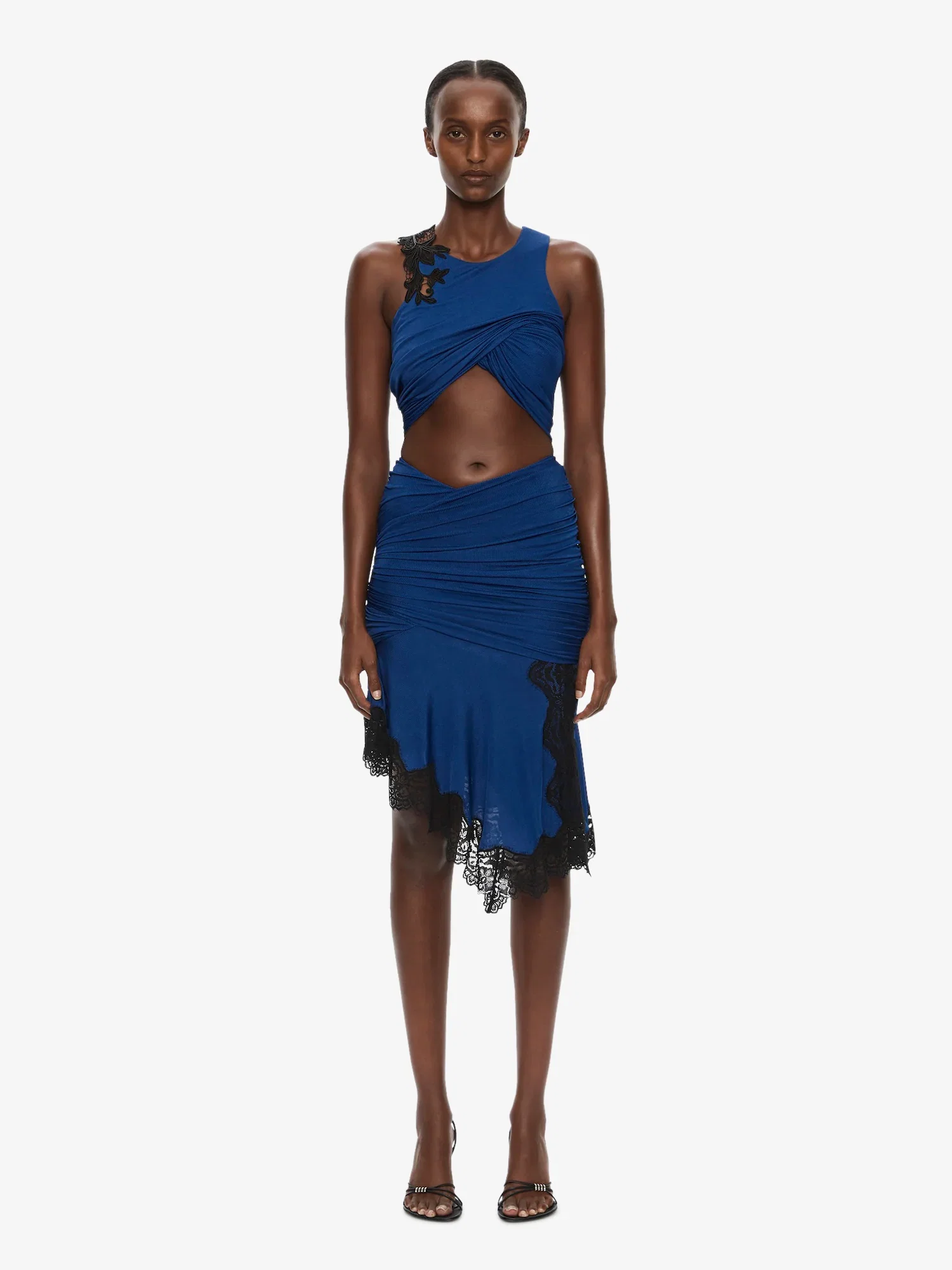 Image of Incline Gathered Skirt