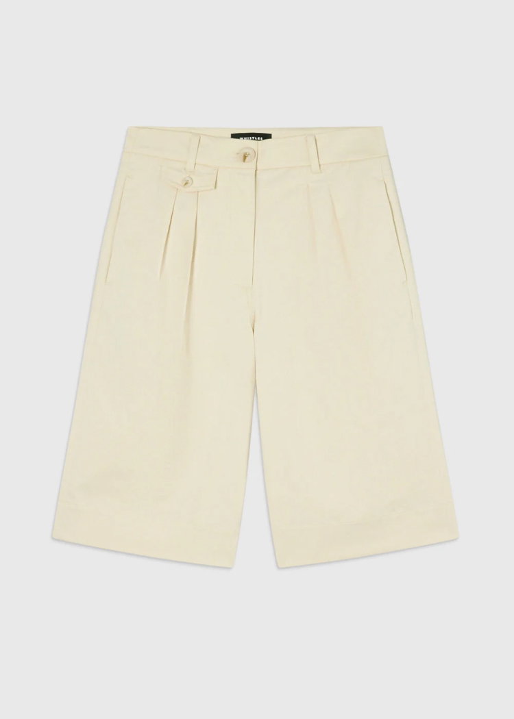 Neutral Cotton Bermuda Short