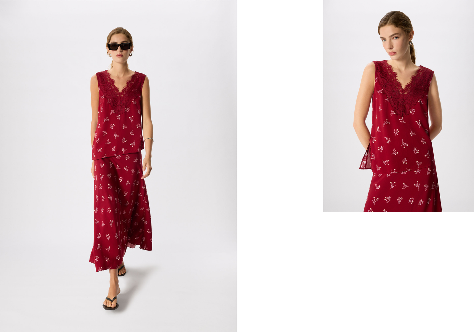 Burgundy Floral Coord