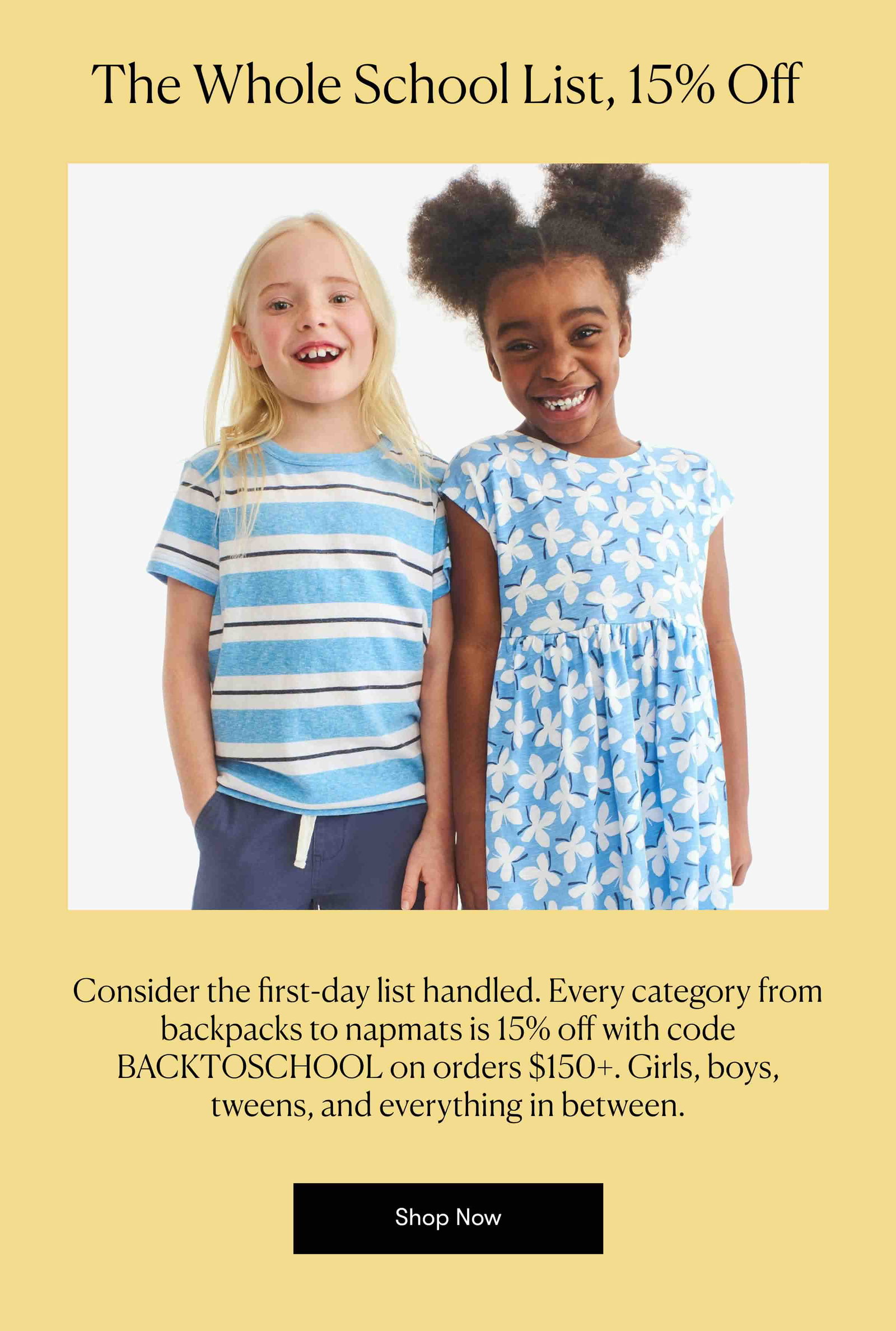 The Whole School List, 15% Off