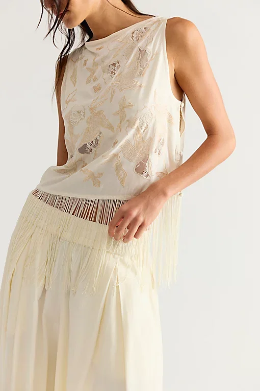 Carlie Fringe Top